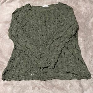 Olive green Italian knitted sweater